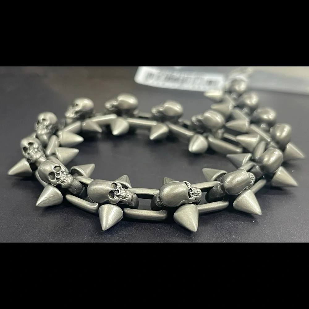 Bico Australia Jewelry - Spiked Skull Bracelet NWT!